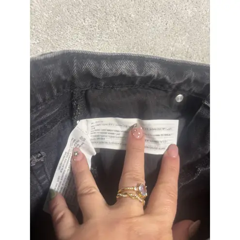 Abercrombie & Fitch  the straight mid rise 25/0r black gray wash jeans