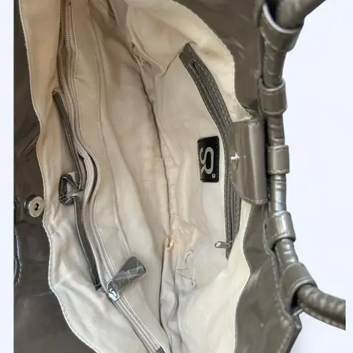 Sondra Roberts 2 Woven Cork Crescent Shoulder Bag Purse Basket Weave Tote Brown - Image 10