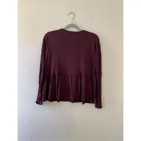 Wilfred  red peplum hem sweater size small