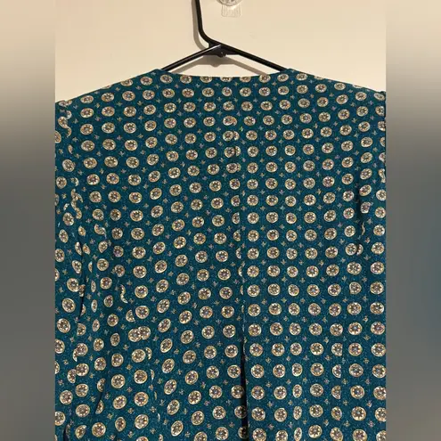 Norton Mcnaughton EUC Blue, Orange & White Striped Floral Patterned Outfit 6P/8P