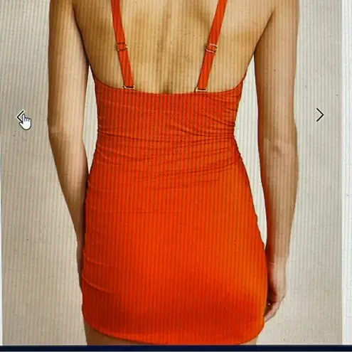 We are HAH Size XS New It Suits U Convertible 1 Piece Dress Swimsuit Orange NWT - Image 6