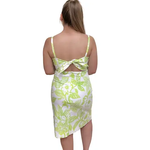 NEW Deadstock Y2K Green Floral Cotton Knee