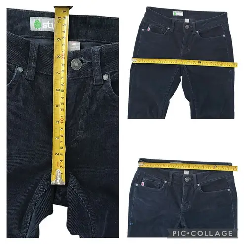 Stio Women's Rivet Cord Navy Blue Organic Cotton 5 Pocket Corduroy Pants Size 4