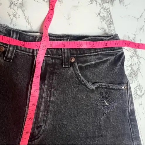 Abercrombie & Fitch  mom Jean shorts black Sz 26 high rise