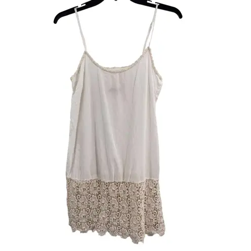 Johnny Was  White Lacey Slip Dress Size XS