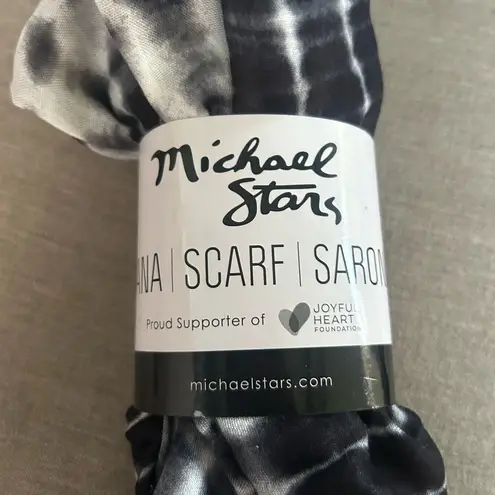 Michael Stars Micheal Stars New boho Ruana Sarong Wrap Scarf Alligator tie dye retro chic OS