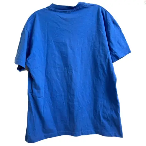 Anvil Vintage 90’s t-shirt top cotton cape may sun and moon blue sz L