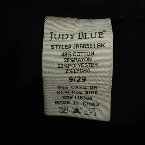 Judy Blue Pull On Skinny Jeans Black Size 9/29 Jeggings JB88581