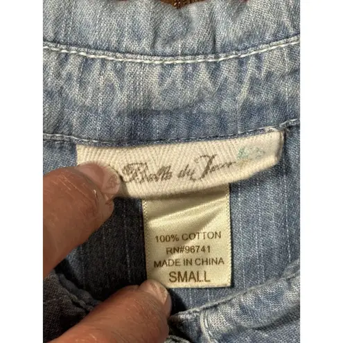 Bella de Jour Size S Women Denim Dip Dyed Denim Button
