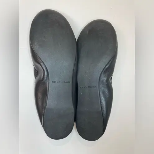 Cole Haan  Women’s Ballet Black Leather Flats Shoes Size‎ 7