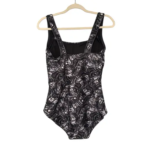 NWT, TYR Quake Durafast Elite Square Neck Controlfit One Piece Swimsuit, Sz 14 Blue