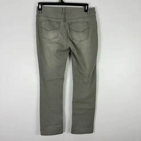 J Jill Jeans 8 Petite Gray Slim Leg Stretch Neutral Capsule Cotton Office Chic Size 8P