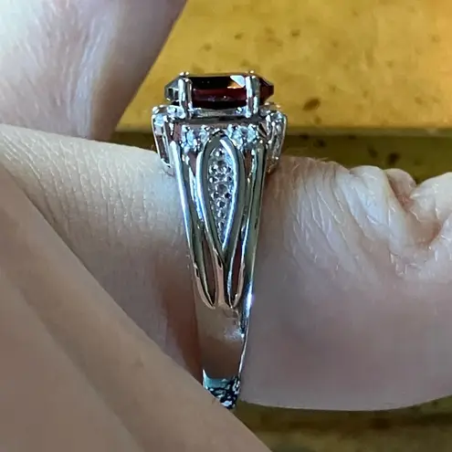 Natural Madeira Citrine Sterling Silver Ring Size 7.75