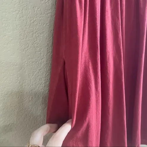 Peruvian Connection Lydia Tunic Dress Sz M Rustic Red Pima Cotton Boho Casual