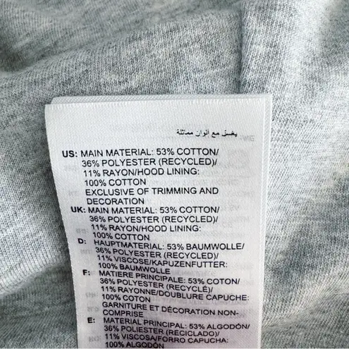 Adidas  Germany Soccer Hoodie Womens Medium Cropped Sweatshirt Gray German Flag