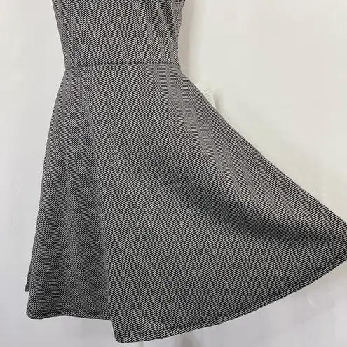 The Vanity Room New Herringbone Cut Out Back Sweetheart Fit & Flare Dress