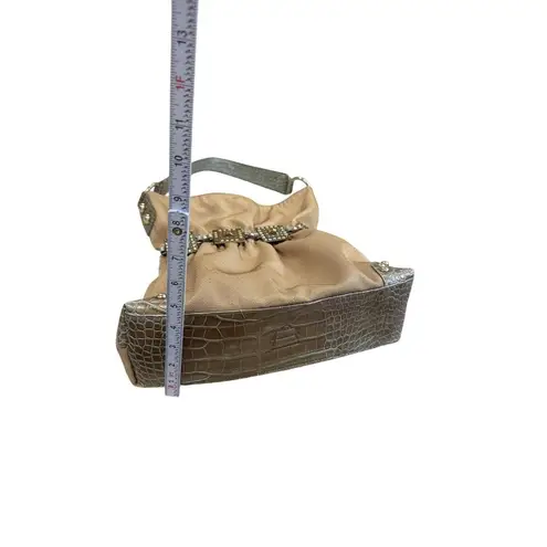 Kathy Van Zeeland Womens Gold Retro jeweled Hobo Handbag SKU 7811