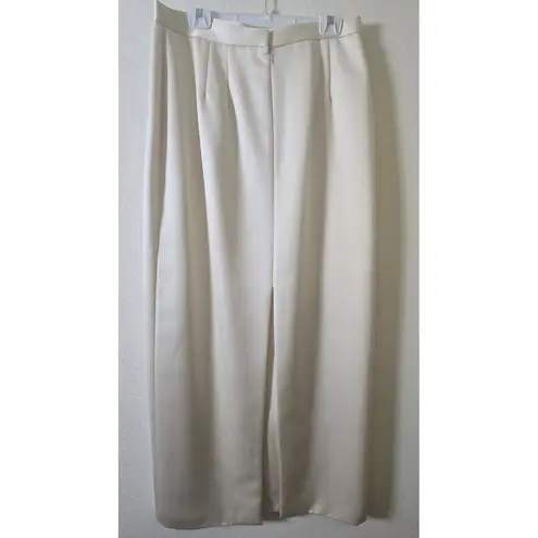 Zola Evening Cream Satin Maxi Size 16 Made In The USA *