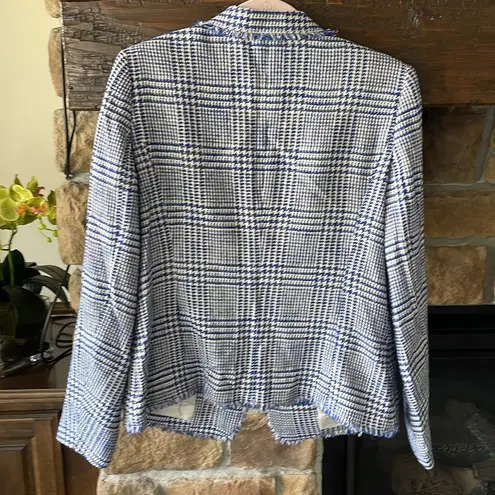 Escada Tweed Blazer Blue Size 10