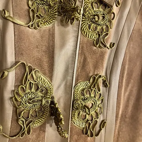 Arden B Suede/Leather Long Trench Jacket