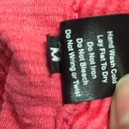 POL  Pink Cotton Chunky Corduroy Pants Sz. M
