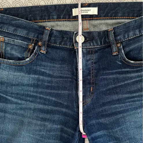 Moussy Vintage Denim Cicero Skinny Ankle Jean Dark Blue Wash MV Japan Size 29