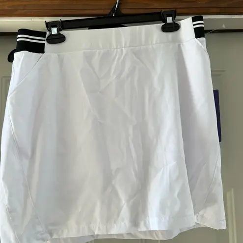 Tee Time womens white golf skort. Size: L. Authentic golf wear. Black Size L