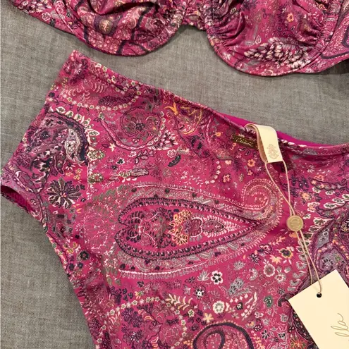 Cleobella Pink Paisley Bikini Set