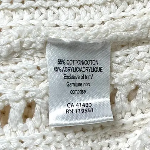 Gentle Fawn Arizona V-Neck Pullover in Cream Size M