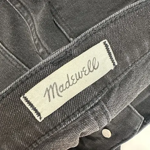 Madewell  Classic Straight Jeans Lunar Wash Black High Rise Stretch Denim US 24