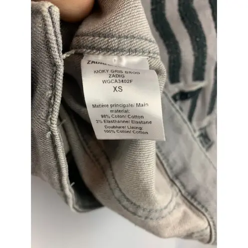 Zadig & Voltaire Women’s Gray Denim Jacket Size XS