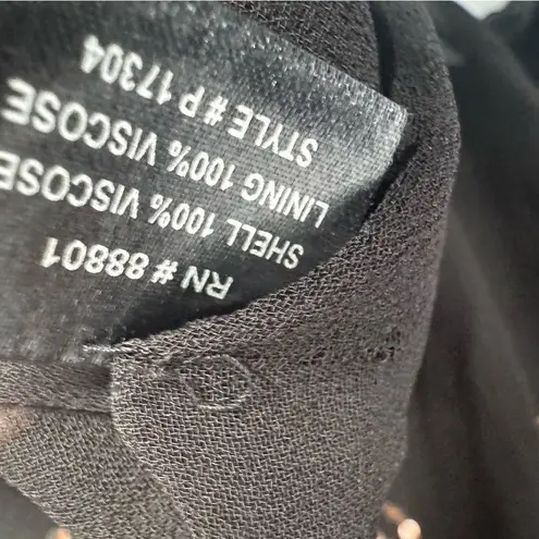 Kay Celine  black sheer blouse size large thumbnail 4