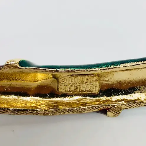 Head Rare DONALD STANNARD enamel rams necklace