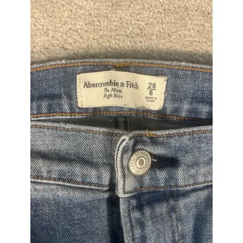 Abercrombie & Fitch  The Mom High Rise Jeans Blue‎ Womens Size 29/8 - Image 3