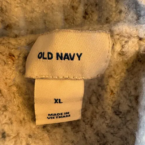 Old Navy  Women's Gray Waffle Stitch Open-Front Sweater Size XL