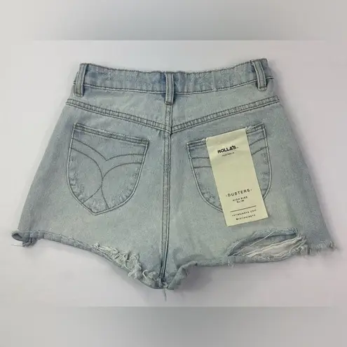 Rolla's NWT Rolla’s dusters high rise distressed slim jean denim shorts size 25