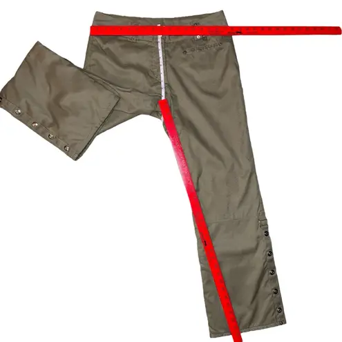 NWOT NILS Sportswear Houndstooth Button Insulated Ski Snowboard Snap Pants 10 Tan