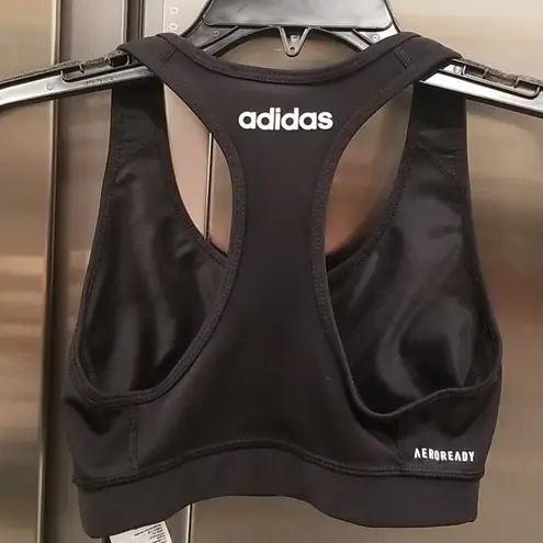 Adidas 💕💕 Black ClimaLite Linear Logo Sports Bra