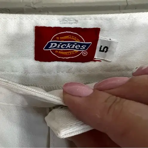 Dickies  White Wide Leg Crop Capris