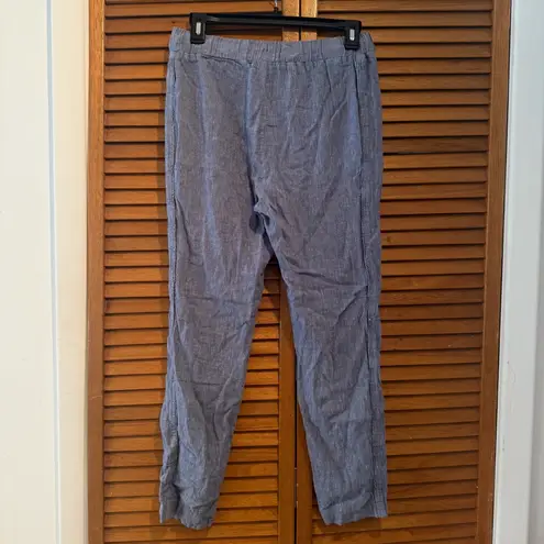 Ellen Tracy Linen Women’s Blue Wash Pants Sz S