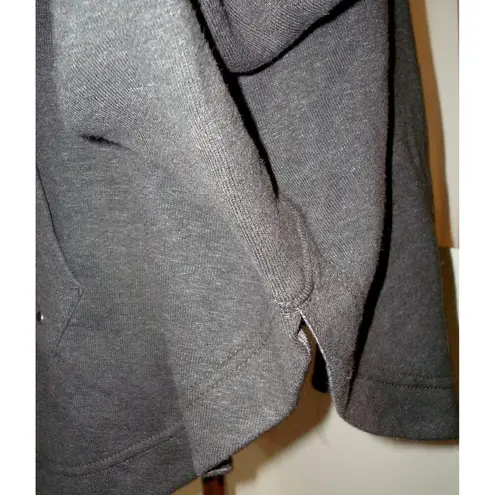 prAna NWT New Womens M Cozy Up Poncho Charcoal Heather Dark Gray Pocket