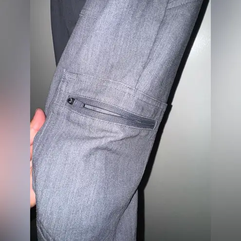 FIGS  Gray and Green Track Pants Relaxed Fit