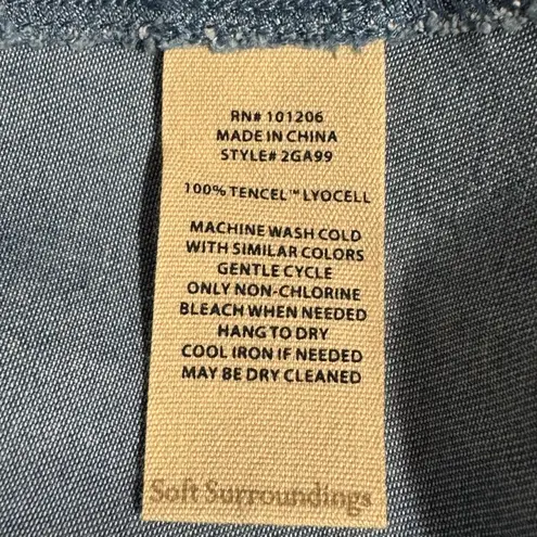 Soft Surroundings Sonnet Tencel Shirt Size S