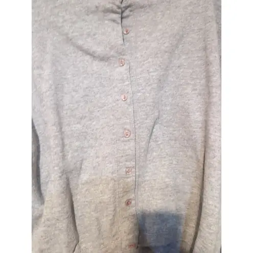 Silver Jeans MK Sport by Silverwear Women's Medium Cardigan, Vintage Gray Sweater, Knitwear