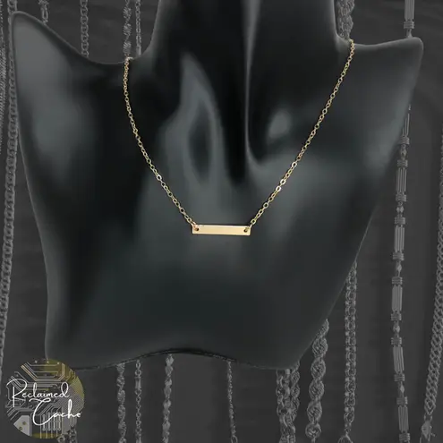 The Bar Gold Simple Necklace