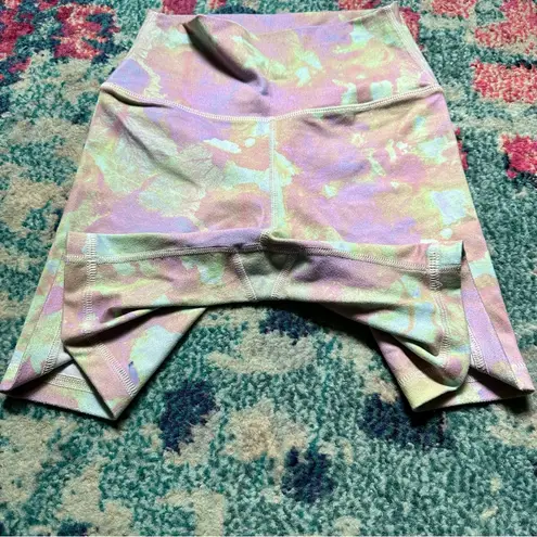 FLEO High Rise 6” Tie Dye Biker Shorts Pink Size XS