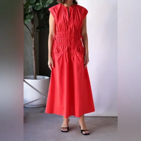 Proenza Schouler White Label Back Cutout Drawstring Midi Dress Size XL New w/Tag