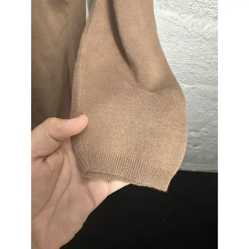 MATTER of DEGREES women’s Light Brown size medium knitted long sleeve shirt