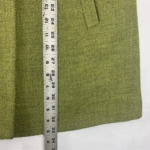 Thalian women's 8 medium Wool Green Textured peacoat lined Coat jacket lady