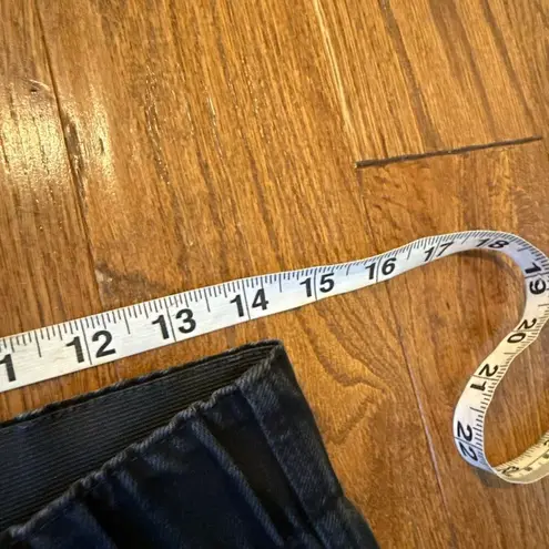 Soft Surroundings black wash wide leg pull on jeans M